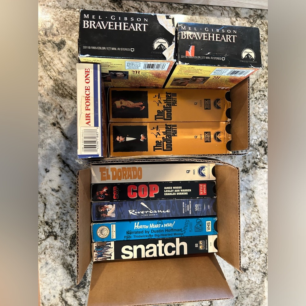Rare! CIB Vintage VHS Lot of 10! - Great Condition